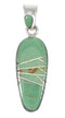 Turquoise Authentic Sterling Silver Pendant RX77182